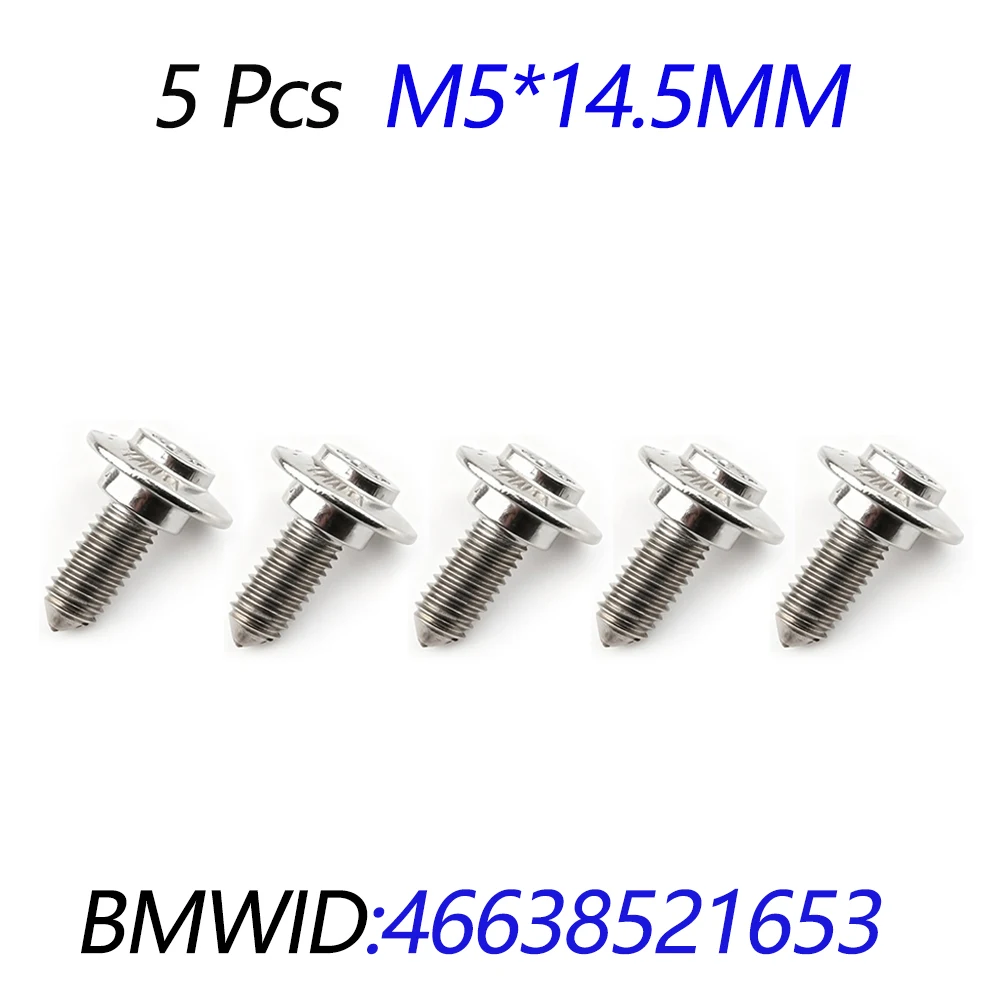 M5 Motorcycle Stainless Steel Screws For BMW R 1200 1250 1300 GS LC ADV S1000XR S1000RR Ninet C650 GT F900R F900XR F750GS F850GS