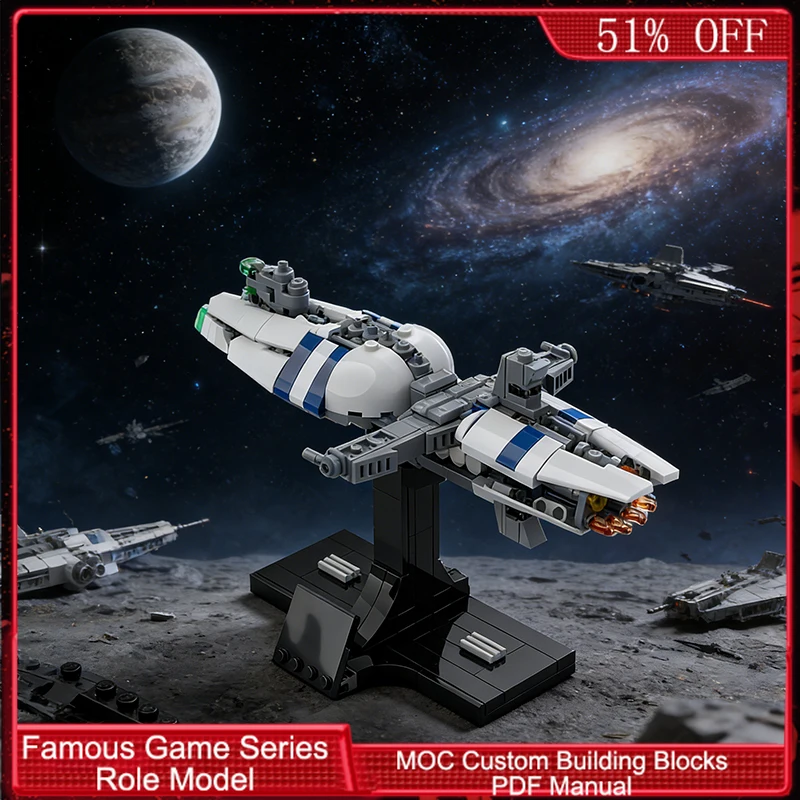 

347 PCS Plane Midi-Scale Magnificent-Class Star Frigate MOC Customize Modular Building Block Design DIY Boys Holiday Toy Gifts