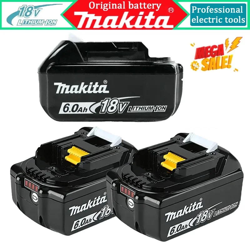 

NEW original Makita 6.0Ah 18V Rechargeable Battery for Makita 18V BHS，BJR，BJS，BJV，BL，BLS，BML，BO，BPB，BPT，BSS series Power Tools