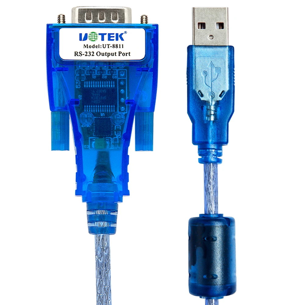 USB2.0 na szeregowy RS-232 DB9 9-pinowy męski adapter kabel konwertujący 1 mb/s ochrona ESD śruby 1,5 metra UTEK UT-8811