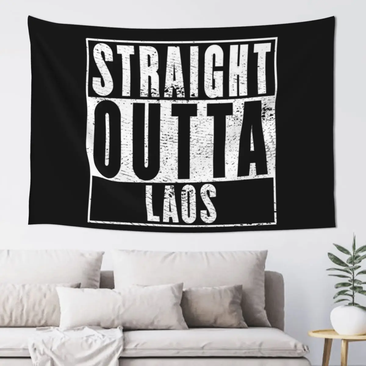 

Straight Outta Laos Tapestry Cute Decor Wall Art Tapestry