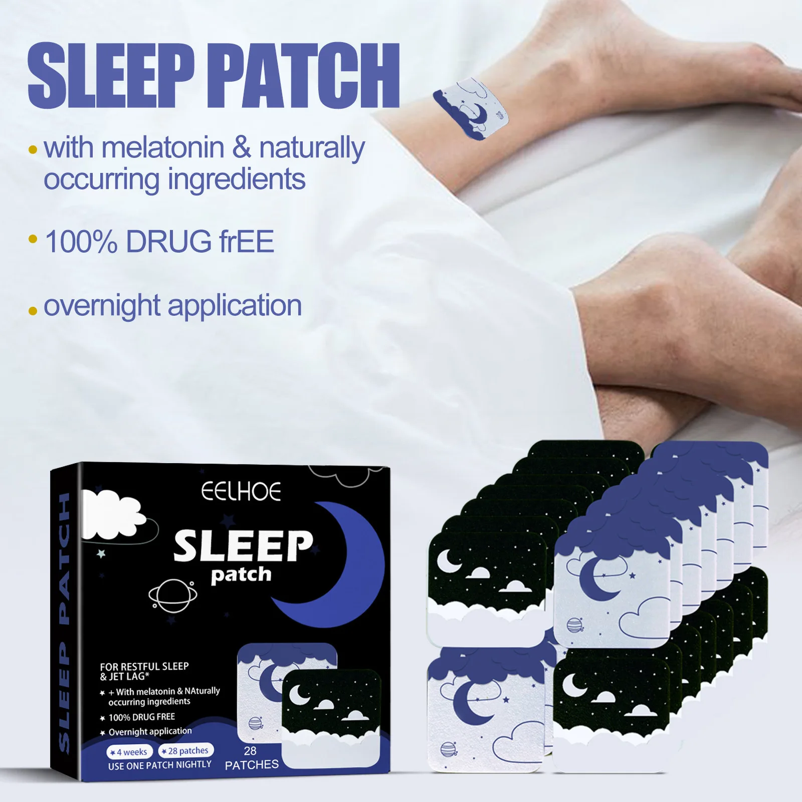 

Fast-Acting Insomnia Treatment with Improve Insomnia Plaster Ease Anxiety and Fall Asleep Quickly Improve Dreaminess and Stress