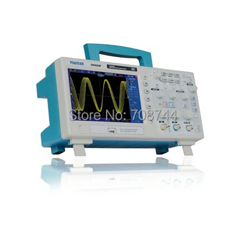 Hantek DSO5202P Digital Storage Oscilloscope Automatic Measurements 2 Channels 200MHz 1GSa/s 7' TFT LCD Record Length 24K