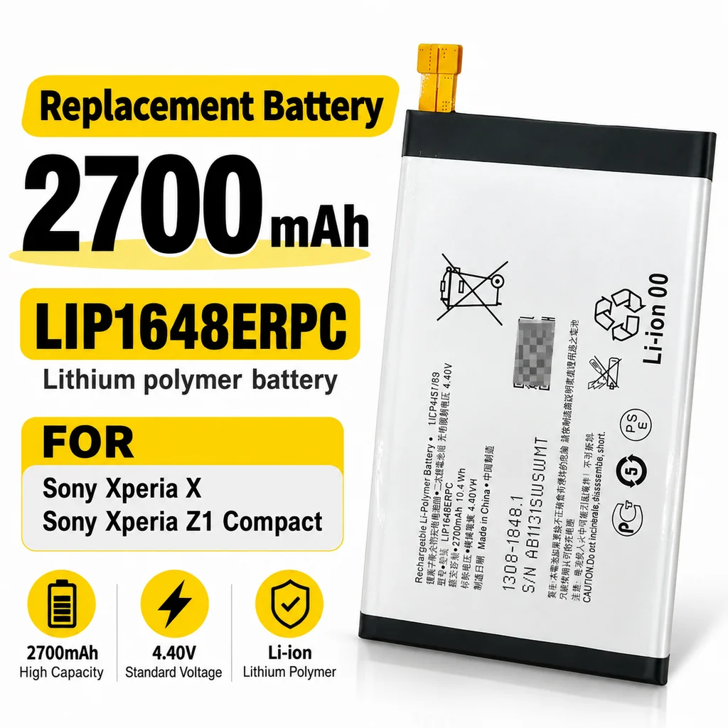 Mobile Phone Repair Battery LIP1648ERPC 2700mAh Internal Li-ion For Sony Xperia X Z1 mini Compact with Repair Tool Kit Included