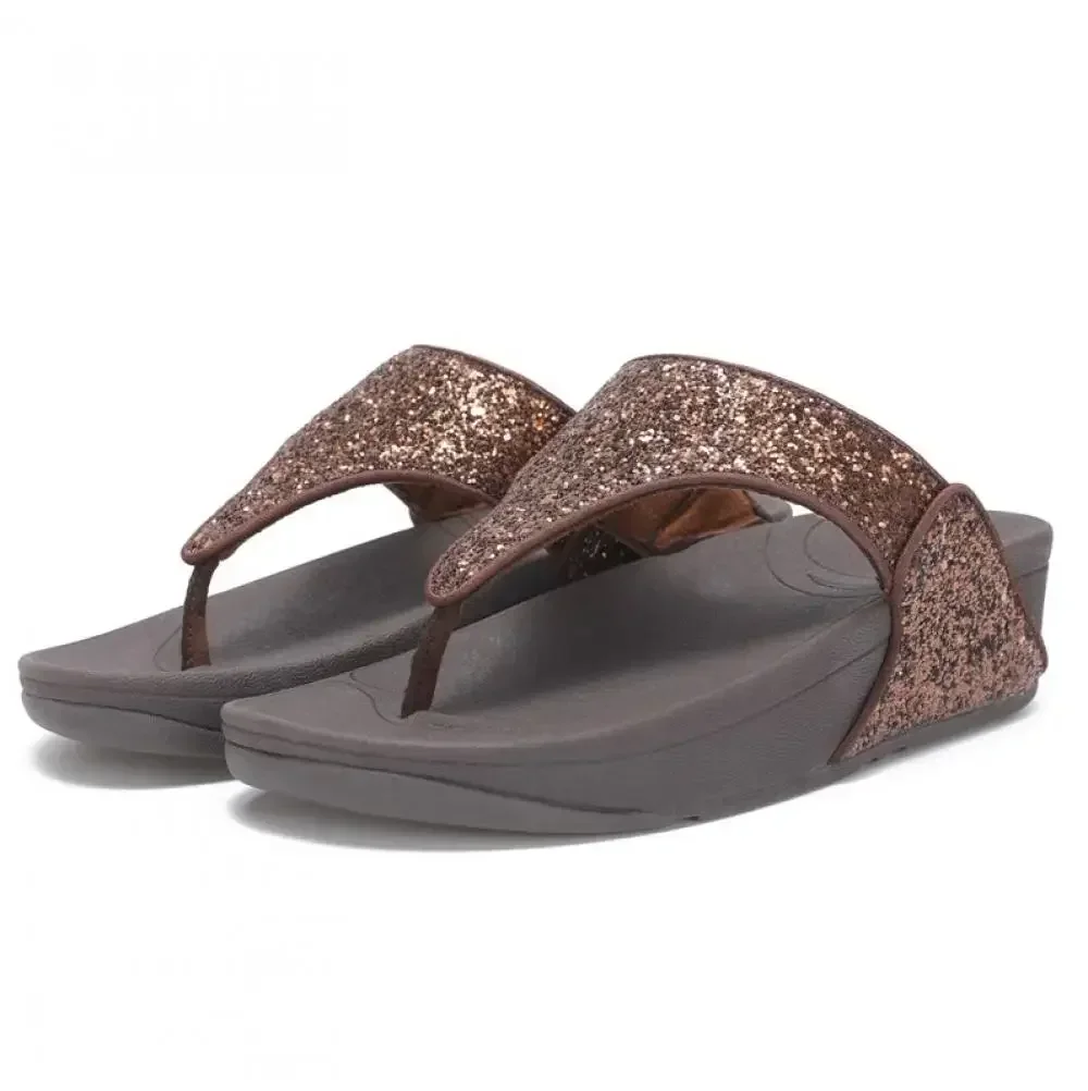 Fashionable Ladies Thick-soled Fitflop Sandals Stylish Slip-on Slides For Women Perfect For The Beach Or Outdoor Wear