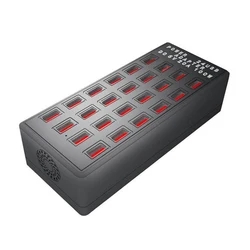 100W EU US Plug USB Charging Station 24 Ports Hub Multiple USB Travel Desktop Chargers Suitable for Mobile Phone Power Adapter