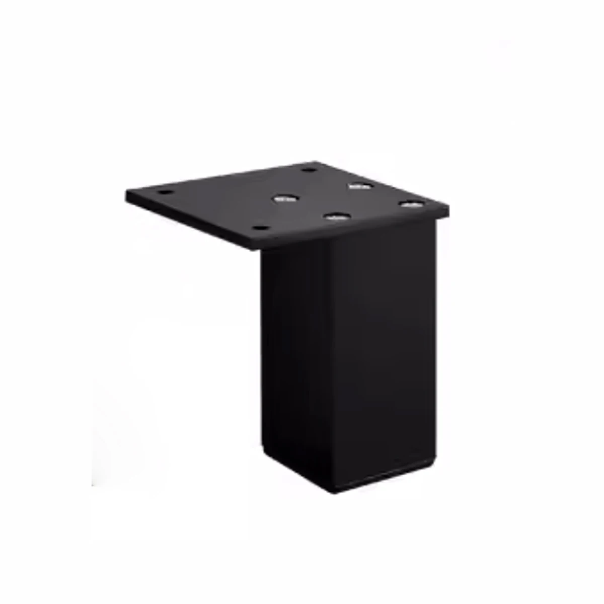 Pieds de Meuble Noirs Carrés Réglables, pour Armoire, Garde-Robe, Table