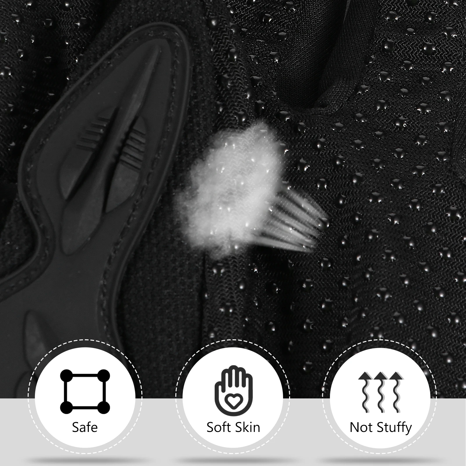 

Lightweight Mountain Biking Ridding Gloves Black Breathable Dirt Bike Racing Man