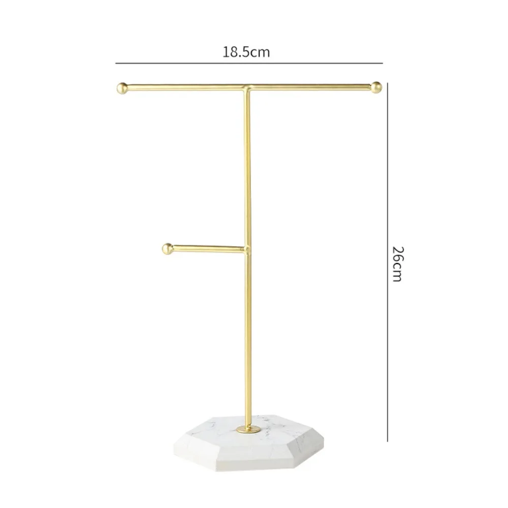 

Премиум-подставка для ювелирных изделий с Т-образной ручкой, устойчивая металлическая подставка с покрытием, вращающаяся стойка для хранения колец, для розничной торговли