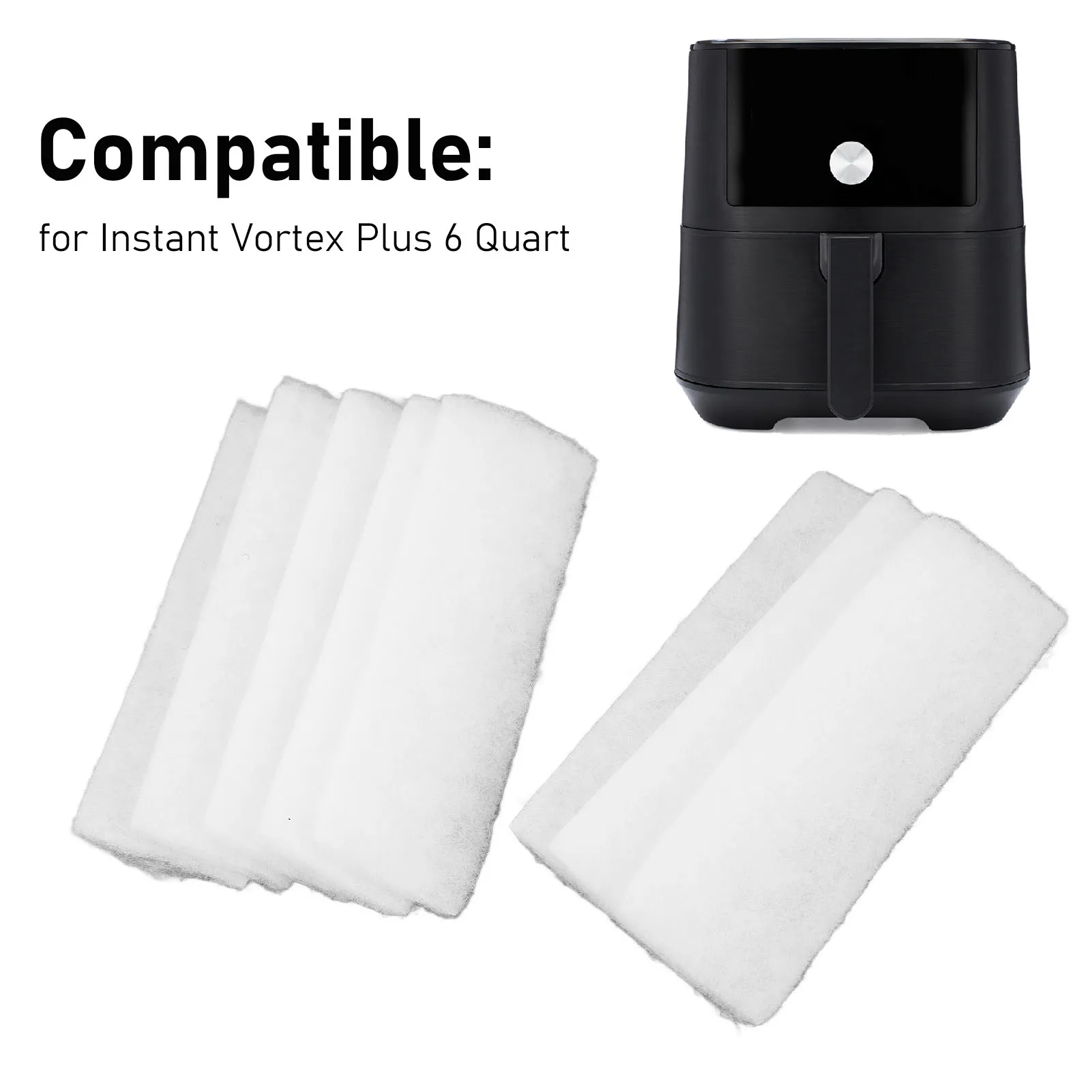 فلتر بديل للمقلاة لدوامة زائد ، 6 مقلاة كوارت مع ClearCook ، Odorase ، ملحقات المرشح ، 8 1.8