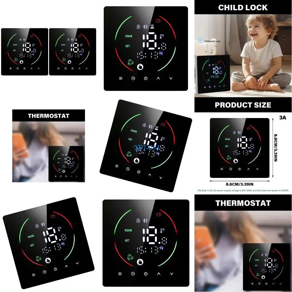 

E15A 3A Programmable Thermostat Electric Floor Heating Temperature Controller