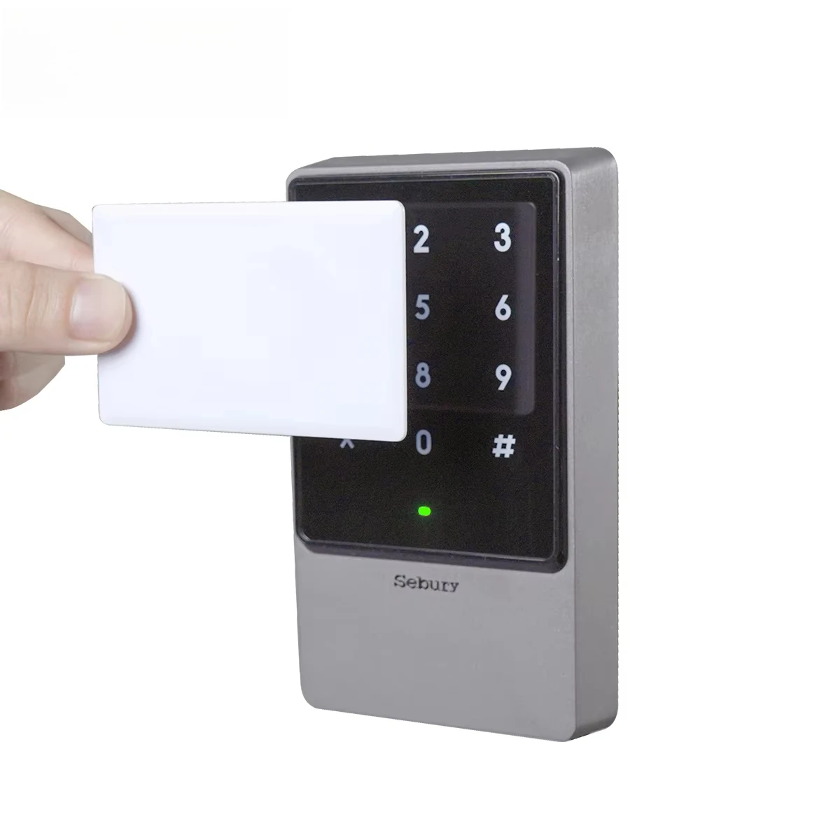 Metal Touch Keypad Access Control Reader with Mobile App Unlock IP65 125kHz EM HID 13.56MHz Mifare NFC Wiegand OSDP