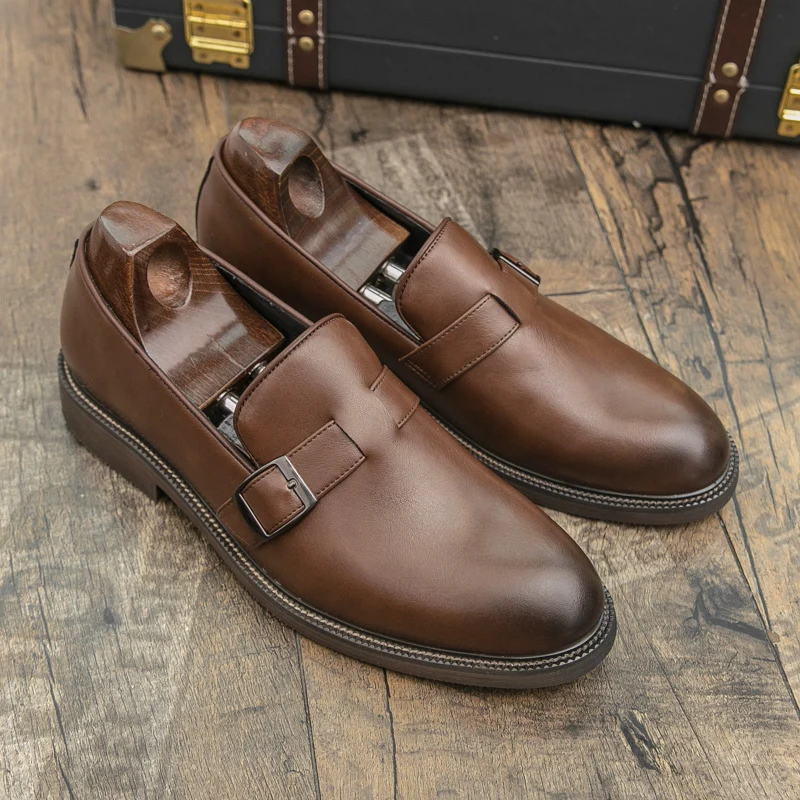 

Spring Autumn Men Plus Size Business Dress Shoes Simple Breathable Comfortable Suitable for Lazy Shoes of Teenagers