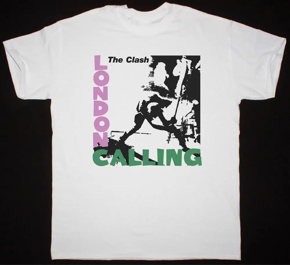 The CLASH LONDON CALLING Cotton White All Size Unisex Shirt