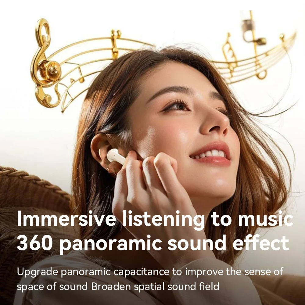 Pro5S سماعة رأس بلوتوث لاسلكية صغيرة محمولة ستيريو بعض الألعاب سماعات رياضية للحد من الضوضاء وعمر بطارية طويل سدادة أذن