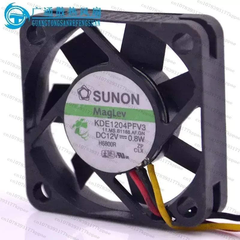 1PCS for SUNON KDE1204PFV3 12V 0.8W 4010 4CM 3 Wire Suspended Maglev Cooling Fan