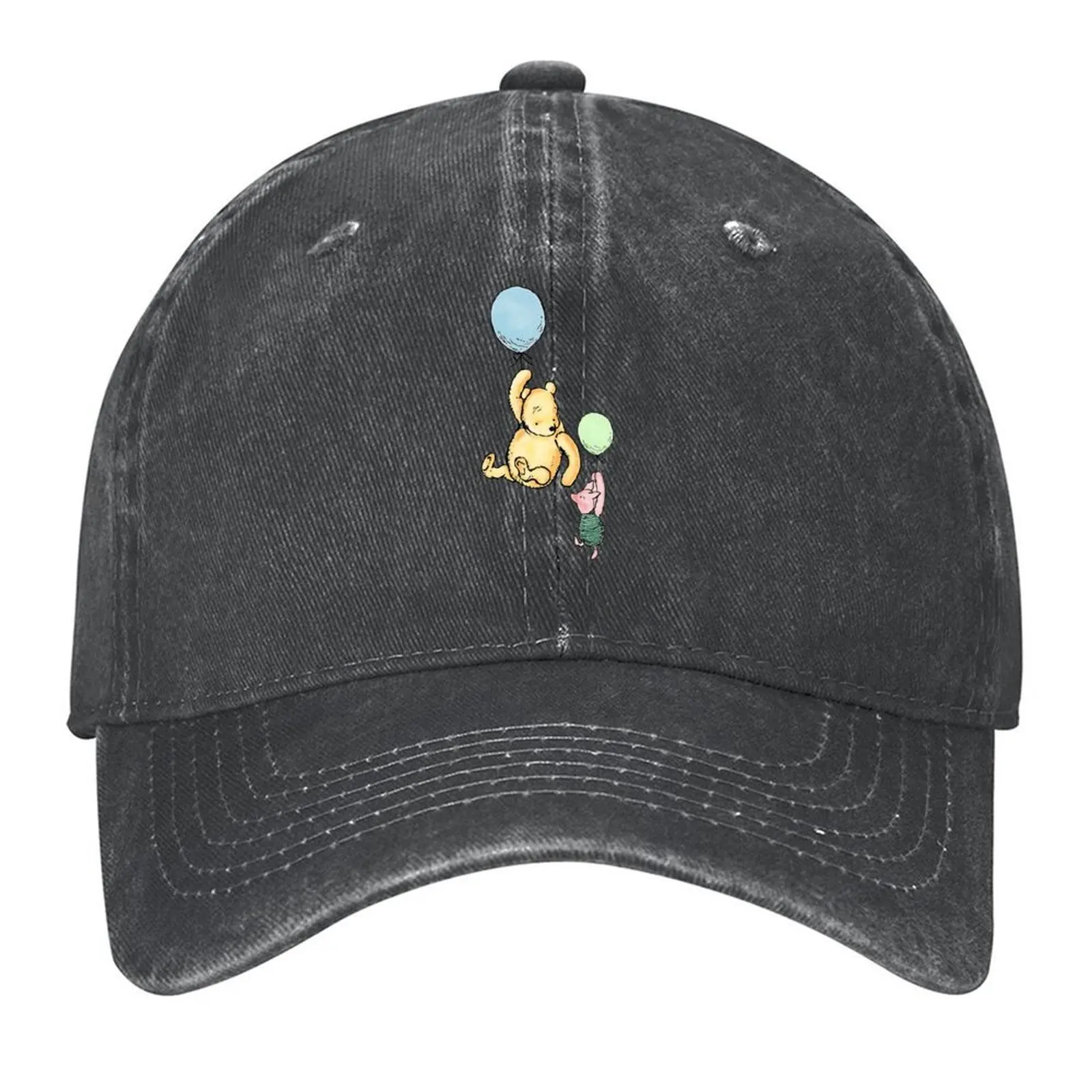 

Winnie and Piglet Balloon Adventure Baseball Cap Fashion Beach Sun Hat For Children Kids Hat Hip Hop Mens Tennis Women's