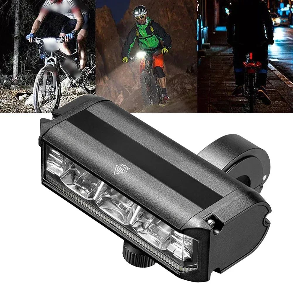 

AAAAAAluminum Bike Light 10.4X4.5X3.8cm Waterproof Super Bright LED Bike Light USB Rechargeable BicycleFrontHeadlightAccessories