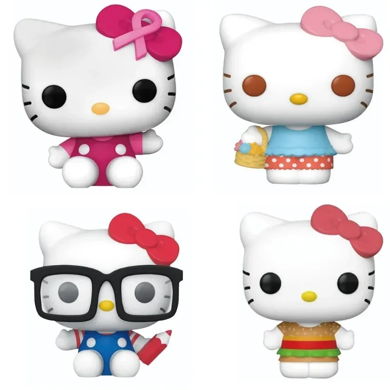 2024 POP Sanrio Action Figure Anime Figures Kuromi -My Melody Cinnamoroll Hello Kitty Model Dolls Kids Toys Christmas present