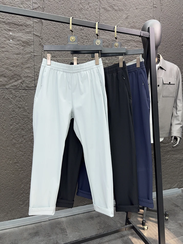 

Svip мужские облегающие повседневные брюки прямого кроя Qui Dry дышащие удобные весенне-летние однотонные модные городские брюки