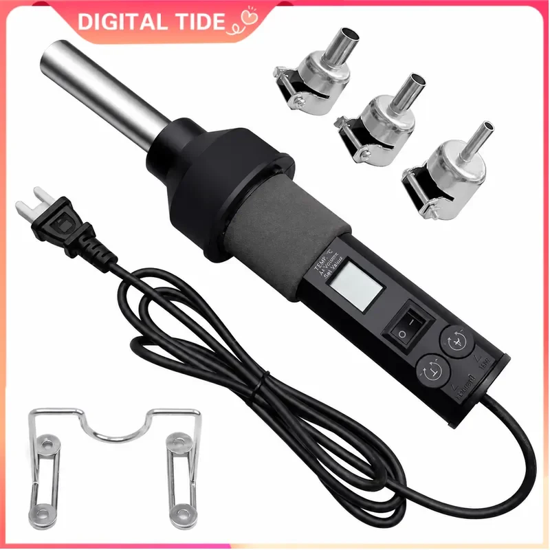 LCD Digital Hot Air Gun Soldering Station 110V 220V Adjustable Temperature Desoldering Rework Tool for IC SMD BGA Repair