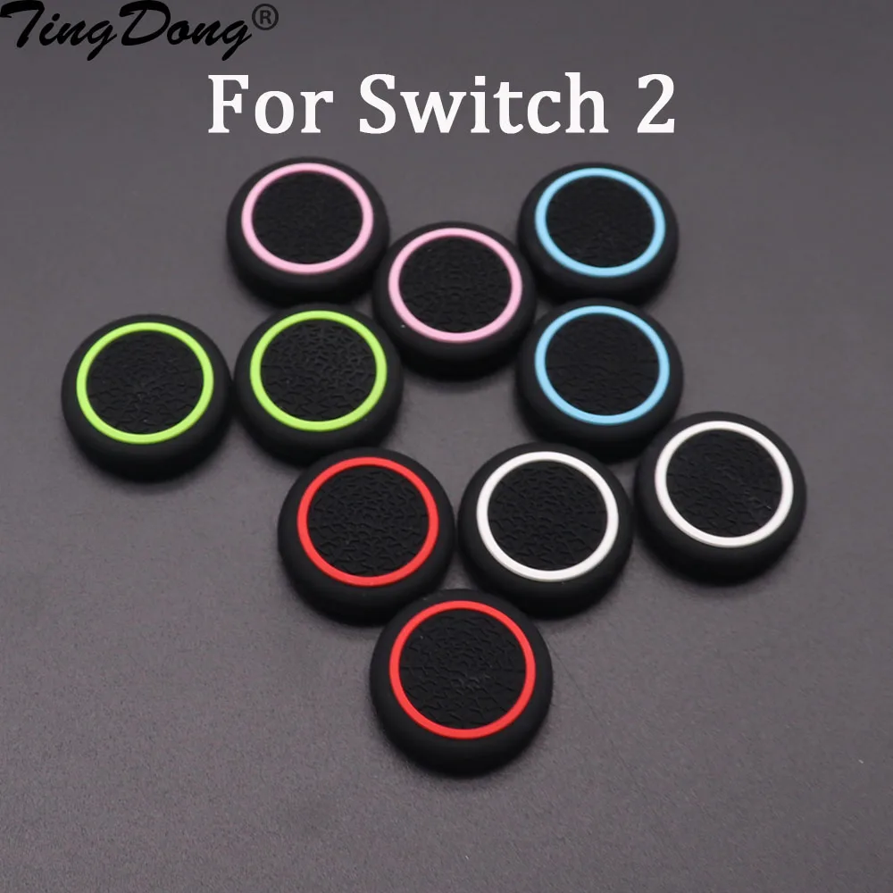 2/10PCS ThumbSticks Grips for Nintendo Switch 2 Silicone Joystick Caps Thumb Stick Cover Accessory