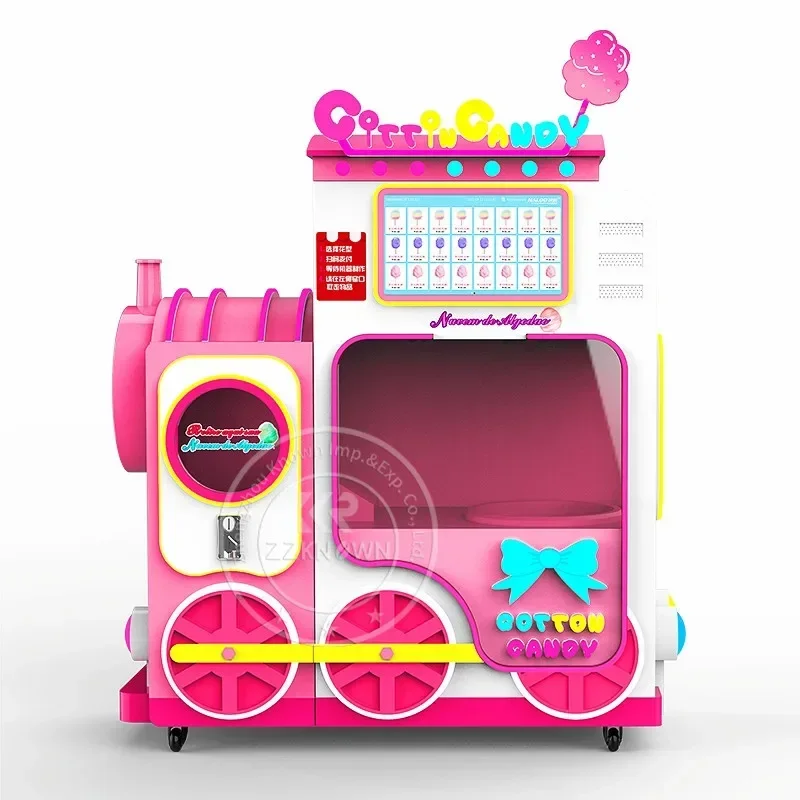 Hot SalesHot SalesHot SalesCotton Candy Vending Machine And Flower Floss Vending Machine With 4 Color Sugar And Multi Shape Choi