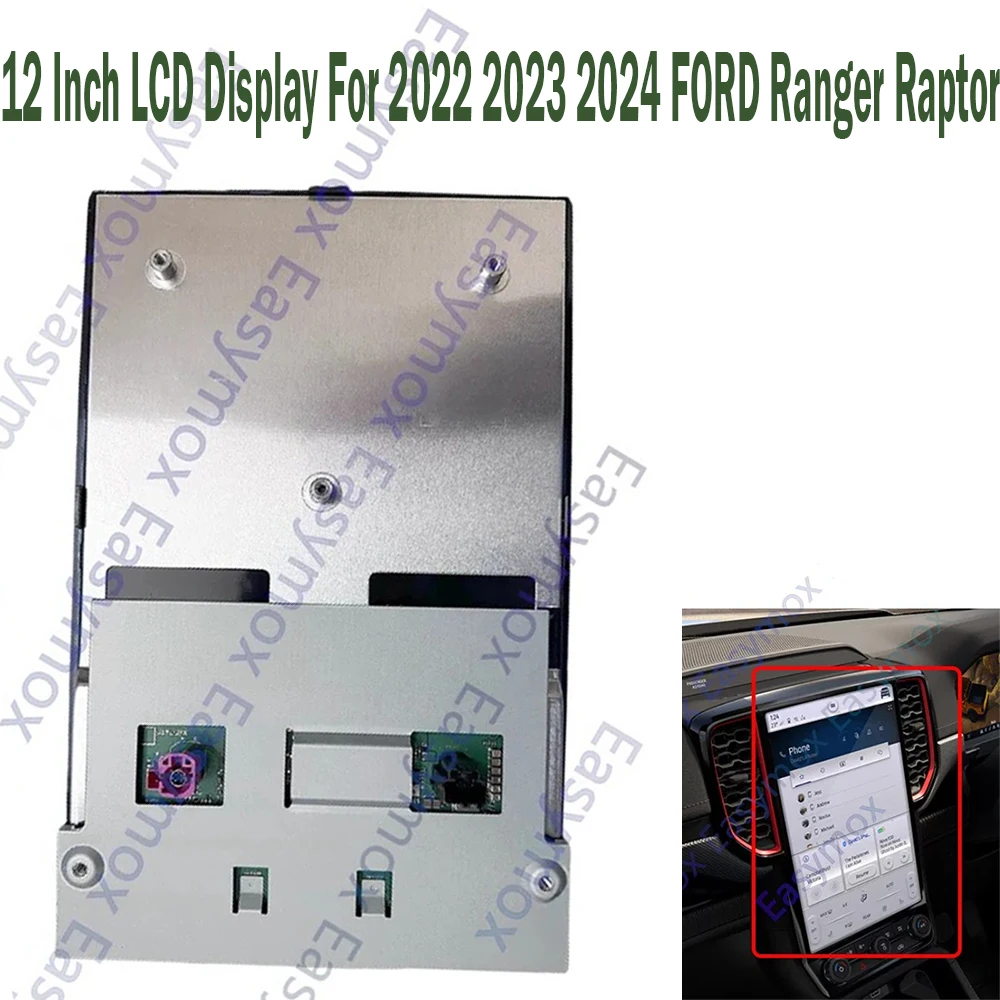 

12inch Car LCD Display For 2022 2023 2024 FORD Ranger Raptor Head Unit Navigation Radio Multimedia Screen Replacement
