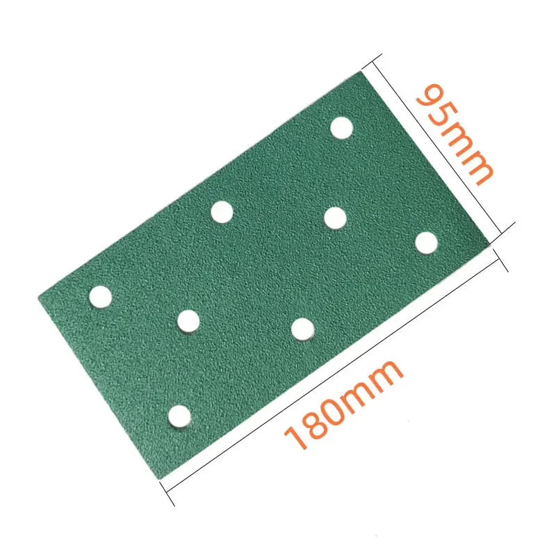 Dry Sandpaper 95*180mm 8 Holes For FESTOOL /Mirka etc sande General Self-adhesive Flocking Sanding Putty