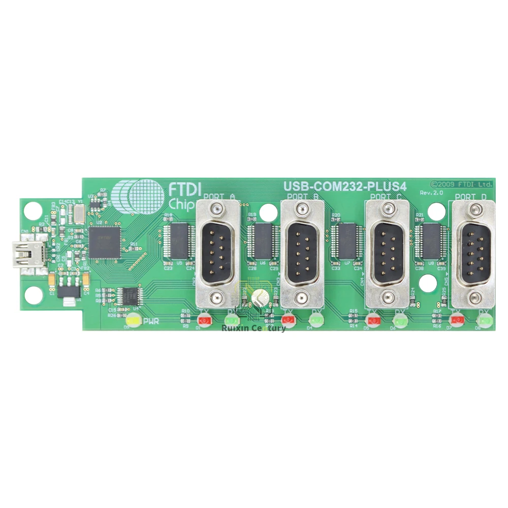 FOR FTDI USB‑COM232‑PLUS4 Cable USB HS RS232 Converter 4 Channel Multi Port Communication Adapter In Stock