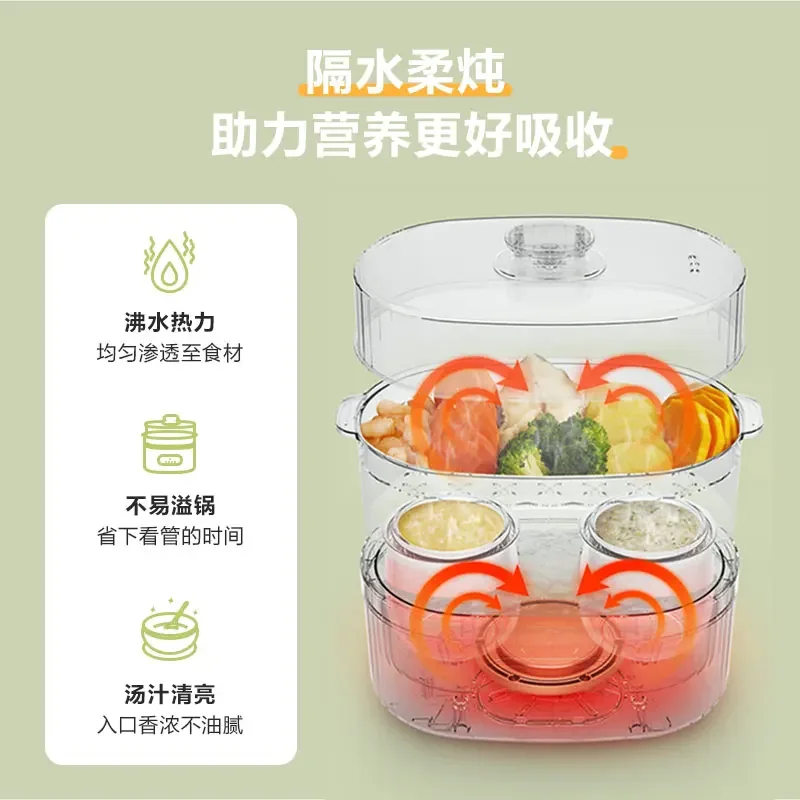 Ceramic electric stew pot water-proof stew small electric steamer bird's nest baby food supplement stew cup