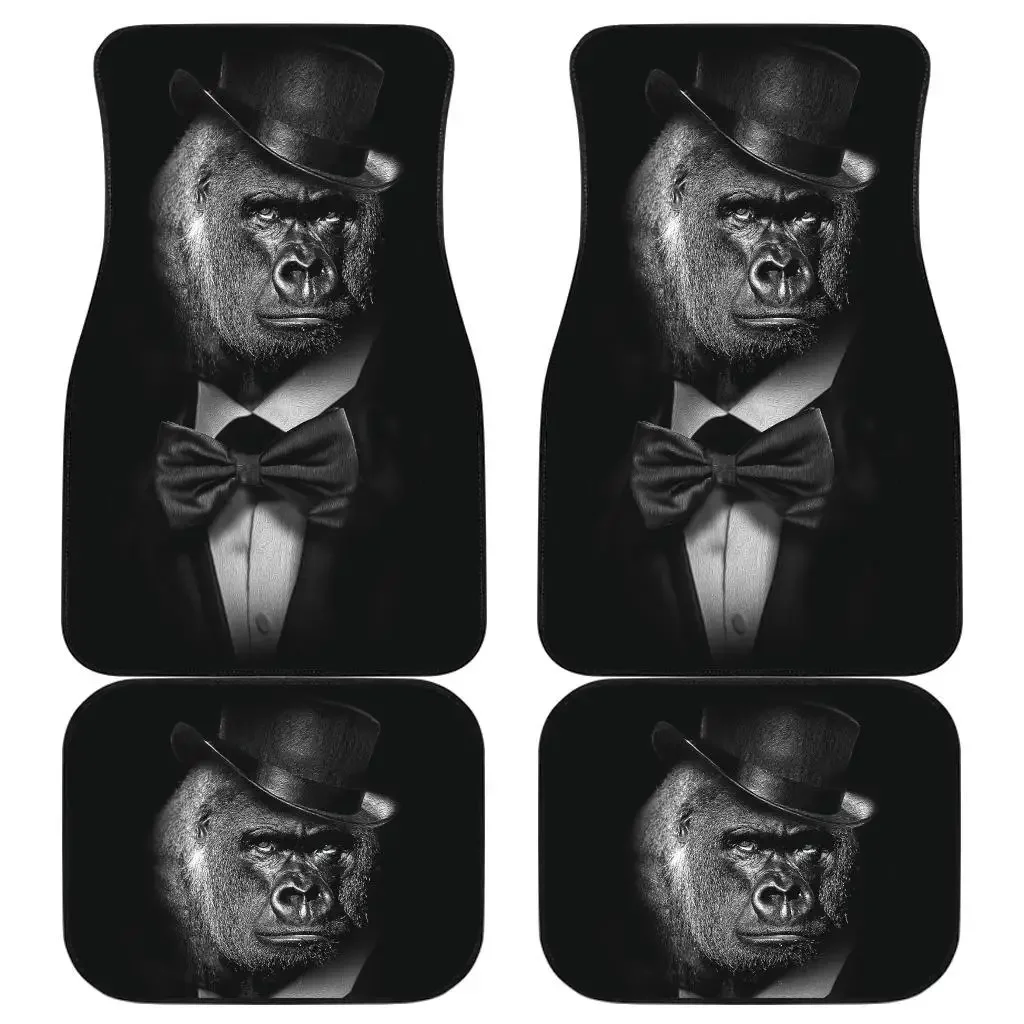 Classy Gorilla Car Floor Mats Amazing Gift Ideas for Men Anti-Slip Auto Car Front and Rear Area Rugs Car Accessories