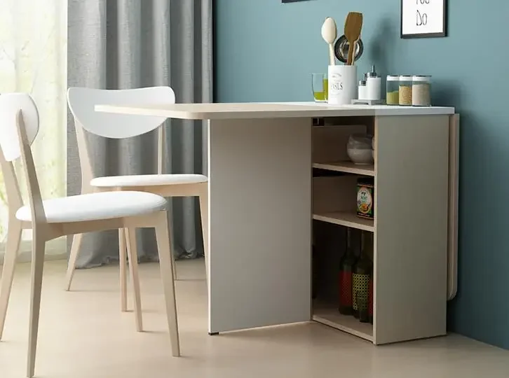 Mesa retangular dobrável escalável