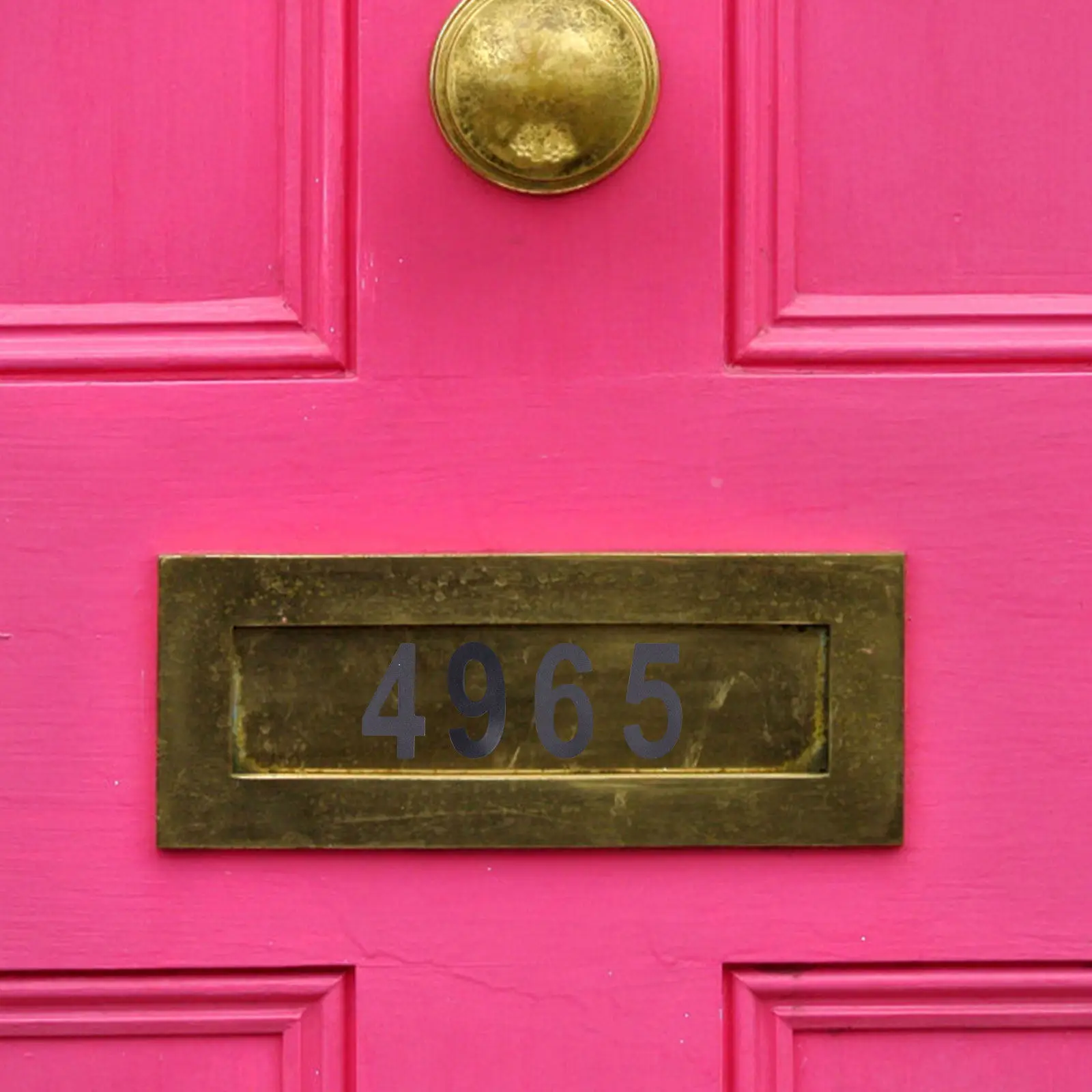 10 Sheets DIY Address Number Stickers Waterproof PVC Mailbox Number Stickers for Outside Glass Metal Windows