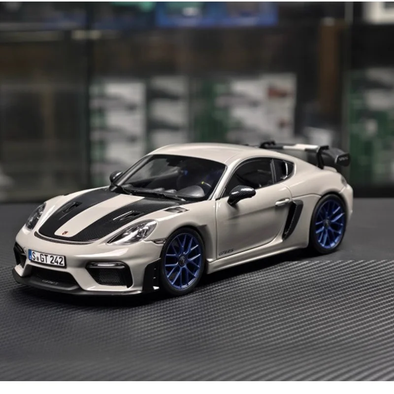 Nuovo In Magazzino 1:18 Norev 718 Cayman Rs 2023 Serie di Simulazione In Lega In Miniatura Pressofusione Modello di Auto Personalizzato Giocattolo Per Bambini Regalo Ornamento