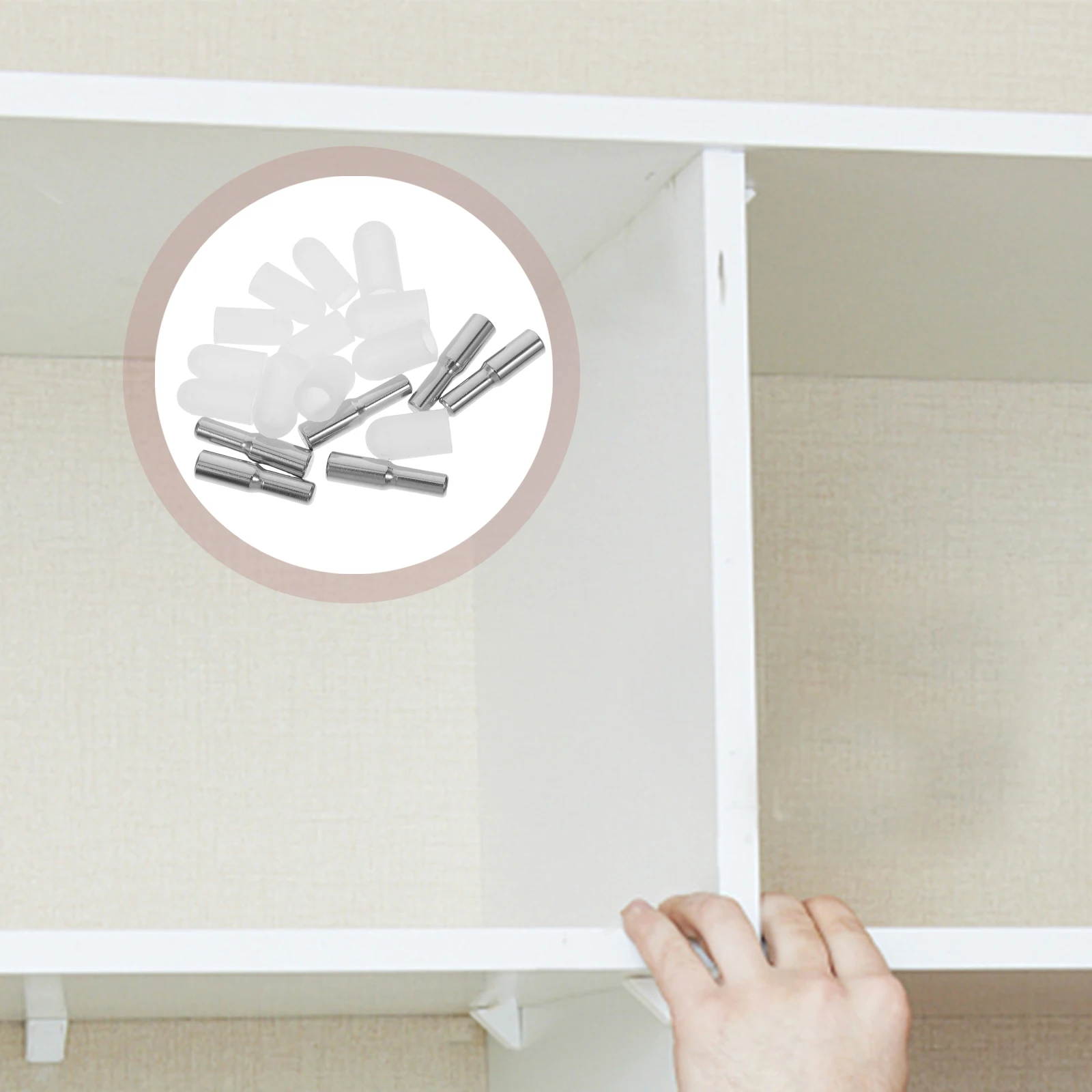 

6pcs Stainless Steel Brackets Invisible Shelf Support Pins For Cupboards Bookshelves Cabinet Shelving Shelf Pegs Closet