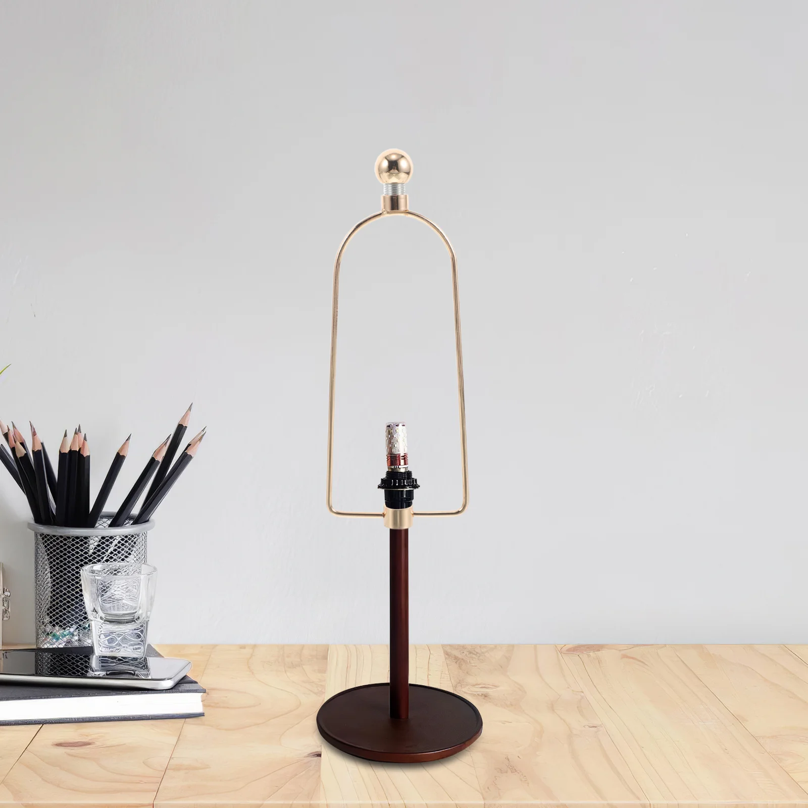 الكريستال الجدول مصباح القيثارة حامل الثقيلة المعادن الظل قوس DIY بها بنفسك تركيبة إضاءة مصباح استبدال أجزاء الأجهزة