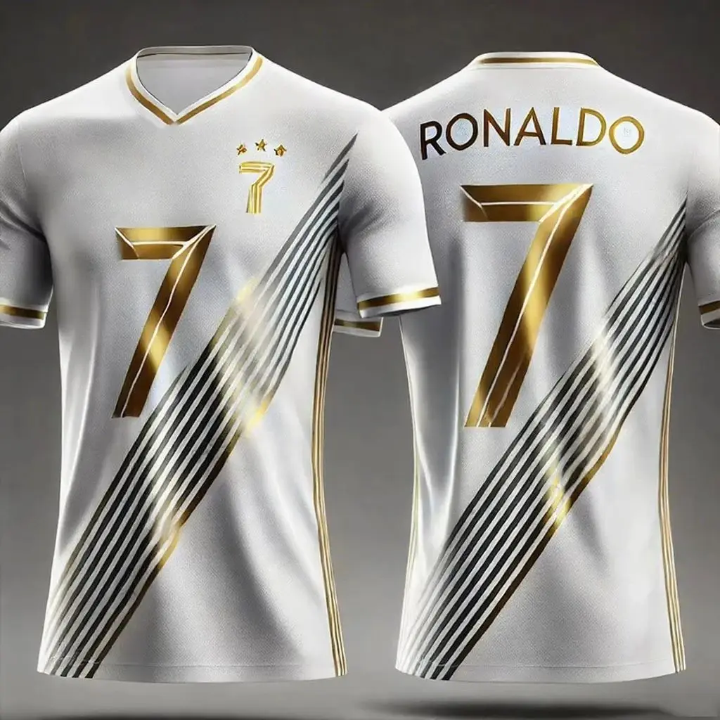 قمصان كرة القدم بأكمام قصيرة ورقبة دائرية، قمصان رياضية مريحة لتدريب كرة القدم، هدايا اللياقة البدنية غير الرسمية #1