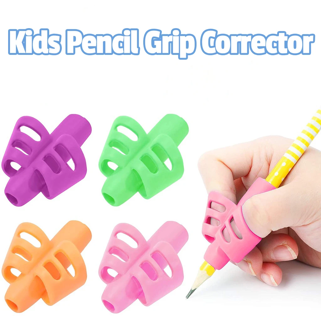 Two-Finger Pen Holder Children'S Writing Learning Practice Pen Assisted Holding Pen Posture Silicone Orthosis For Kids Students