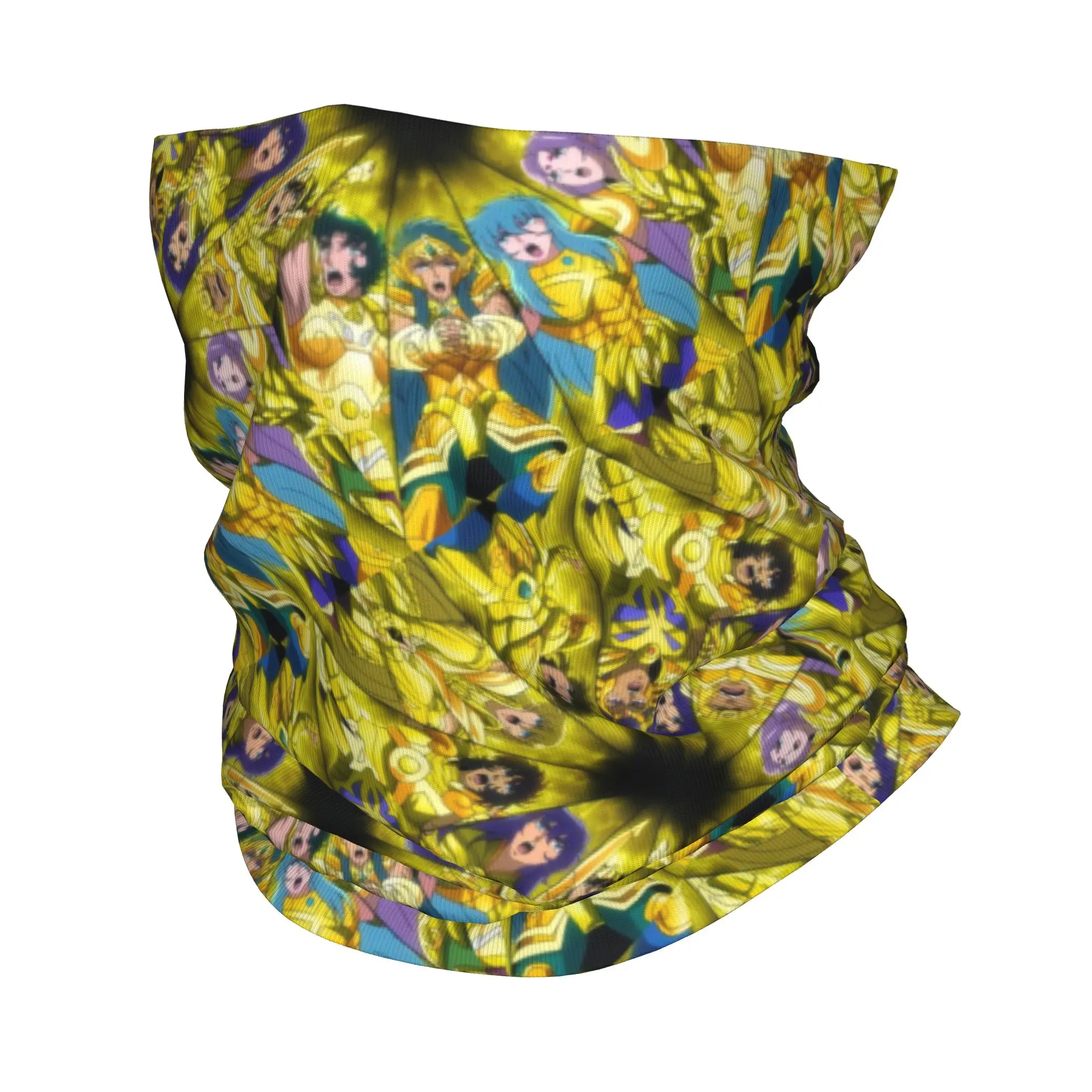 Maßgefertigter Saint Seiya Anime Manga Bandana Halswärmer Winddichter Gesichtsschal für Damen und Herren Kopfbedeckung Tube Balaclava