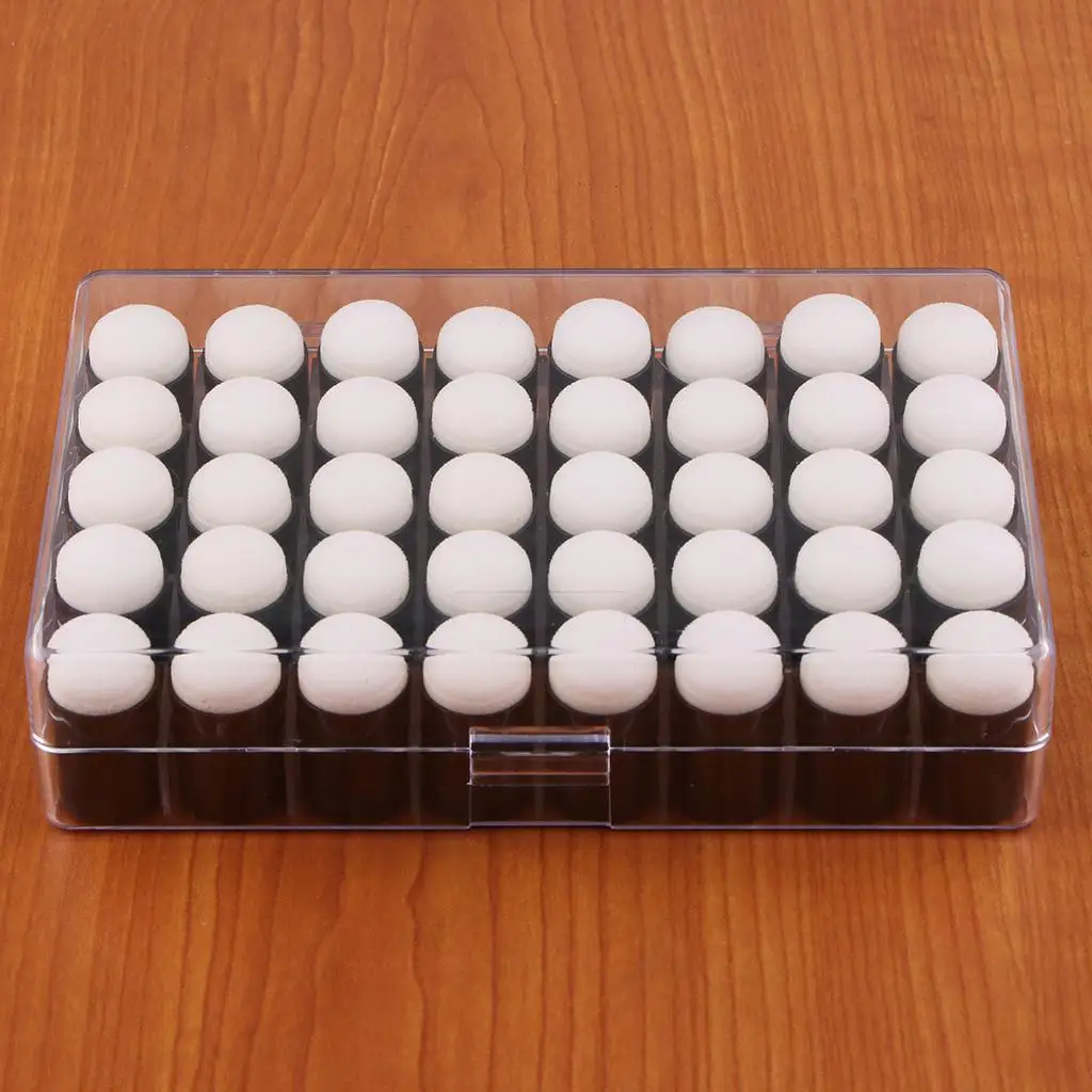 손가락 스펀지 도버 페인팅 스탬프 쿠션 스탬핑 브러시, 40 개