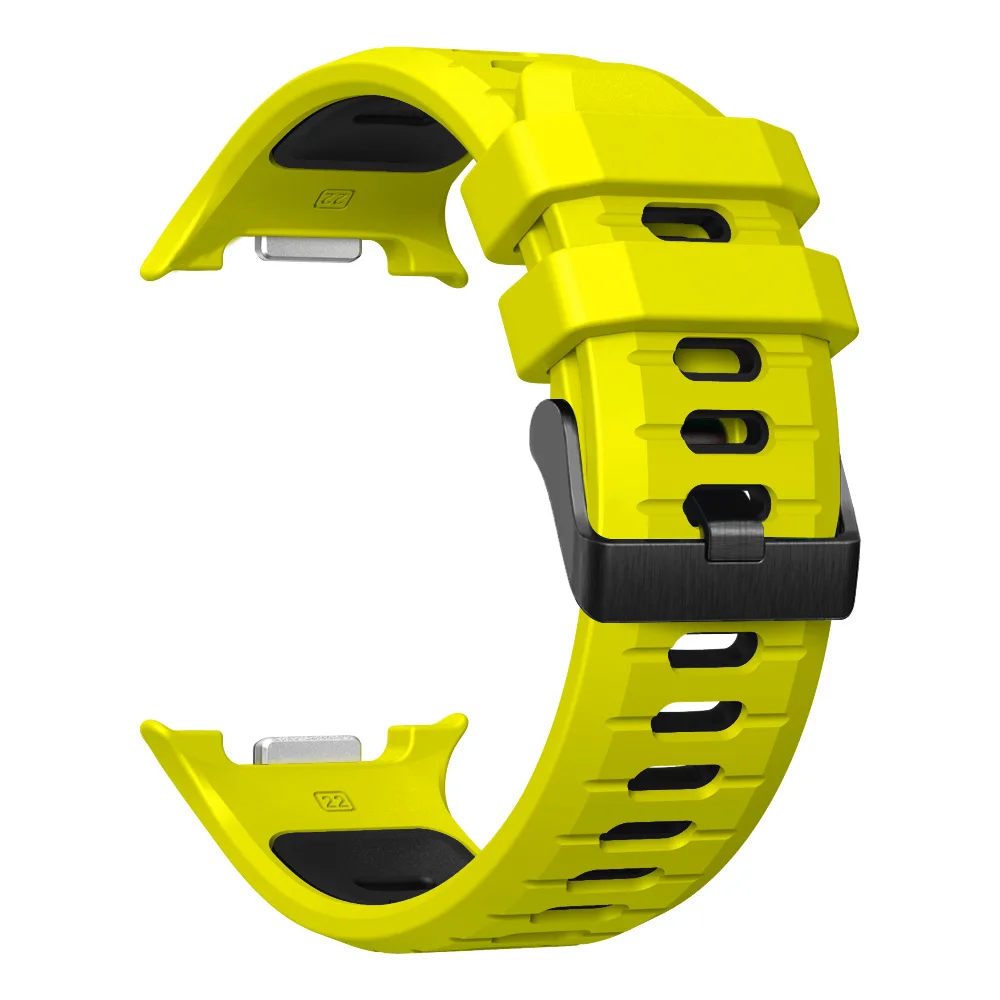 Sport siliconen polsbandje voor Samsung Galaxy Watch 8 Classic 46 mm tweekleurige band voor Samsung Watch8 44 mm 40 mm bandarmband