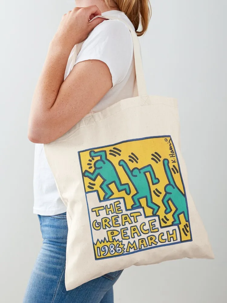 haring pop art Tote Bag the tote bag Shopping bags female bag Big Canvas Tote