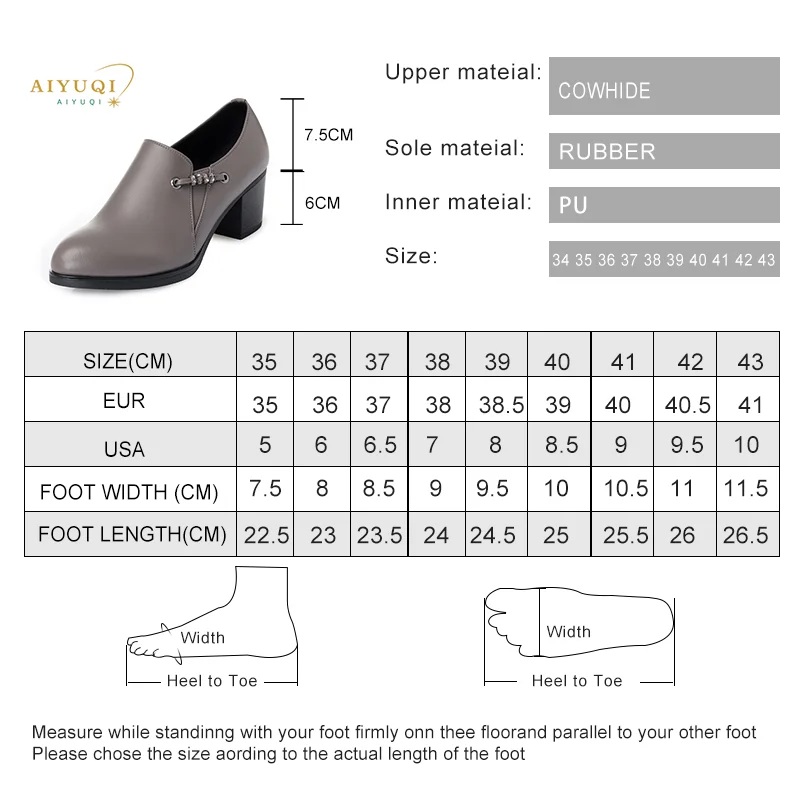 AIYUQI 2024 Autumn Genuine Leather Women Office Shoes High-heeled Sexy Women Dress Shoes Big Size 41 42 43 Women Party Shoes