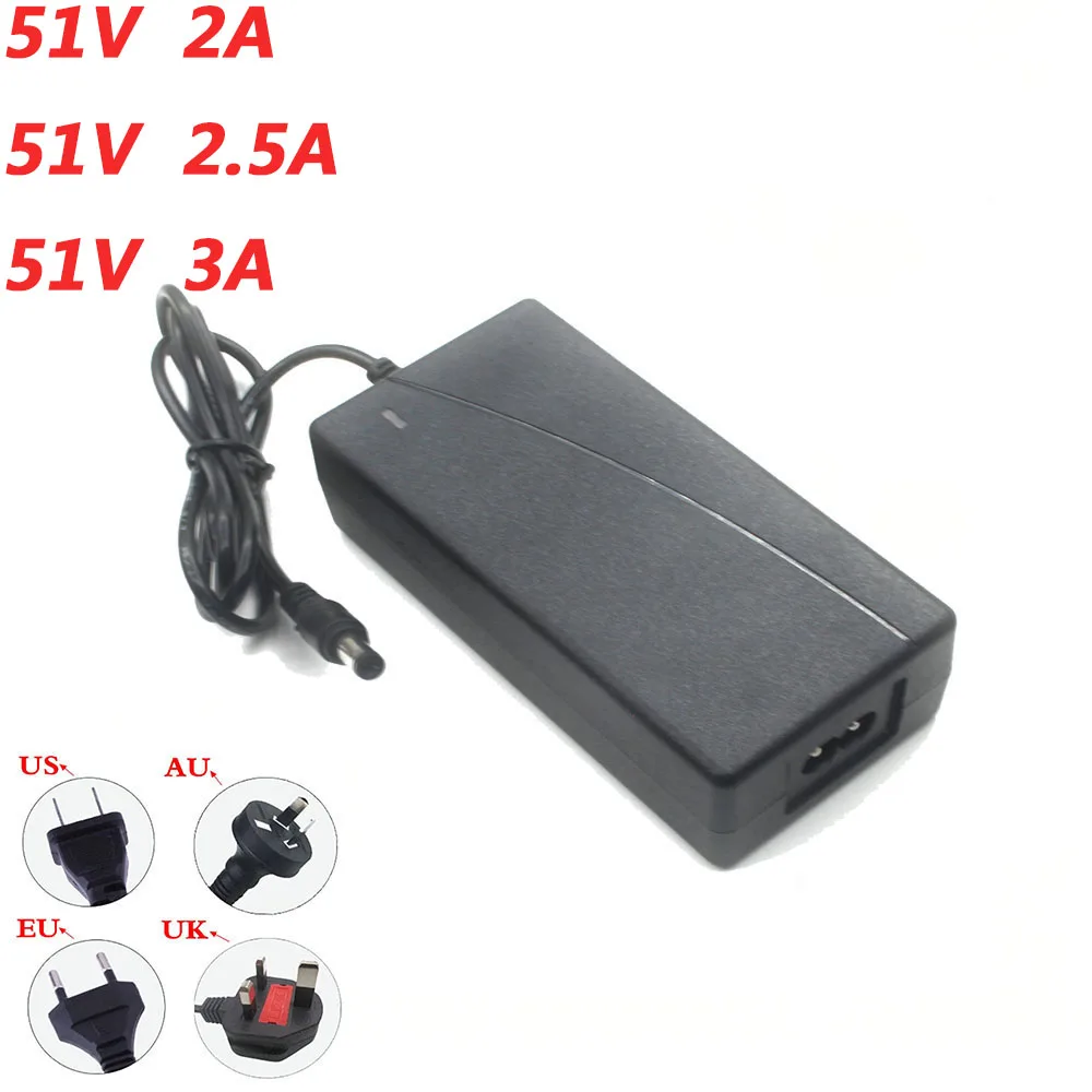 

51V 2A 2.5A 3A AC To DC Adapter Charger With AC Cable For Hikvision Tenda POE Switching Power Supply