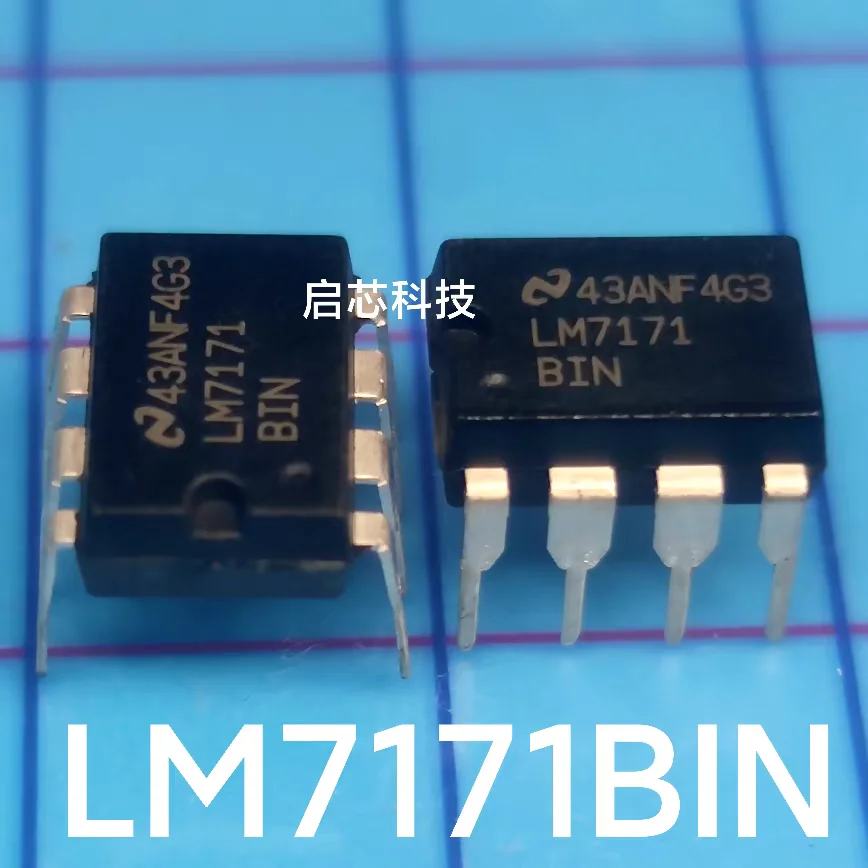 LM7171 LM7171BIN Brand-New, Genuine, Ultra-High-Speed, High-Output-Current, Voltage-Feedback Amplifier, DIP-8