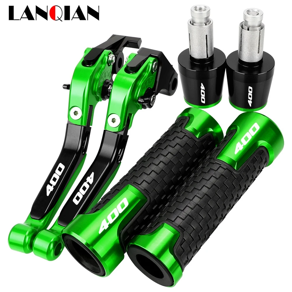 For KAWASAKI NINJA 400 2018 -2023 Motorcycle Accessories Handgrips Extendable Brake Clutch Levers Handlebar Grips Handle Ends
