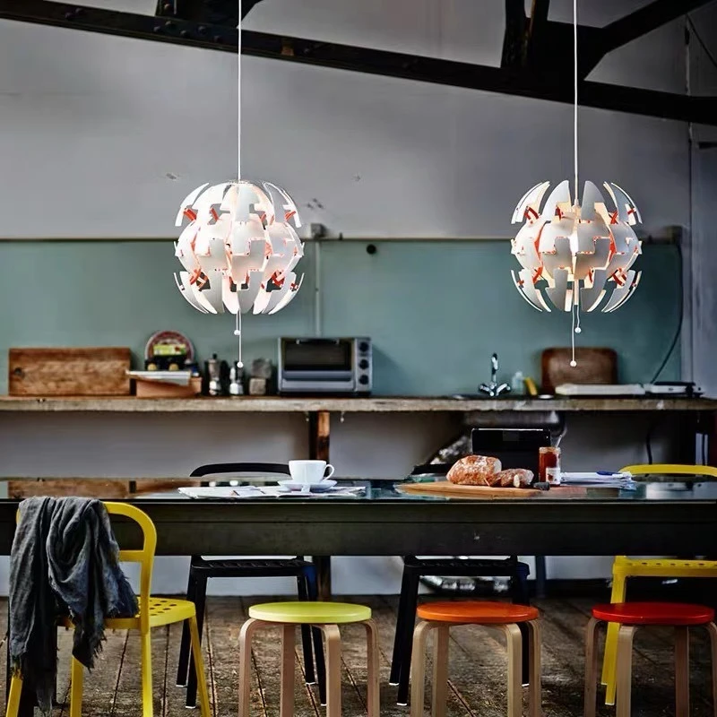 الحديثة الخفيفة الفاخرة نمط شخصية الإبداعية الكرة الاختلاف الثريا غرفة المعيشة جو مطعم بار السرير #4