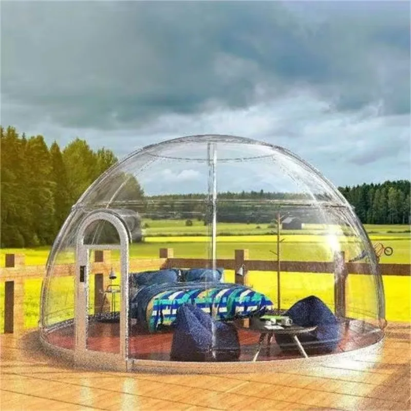 

Starry Sky Cabin House Home Design Bubble Tent for Dining House Cafe House Bubble Star Room customized high quality