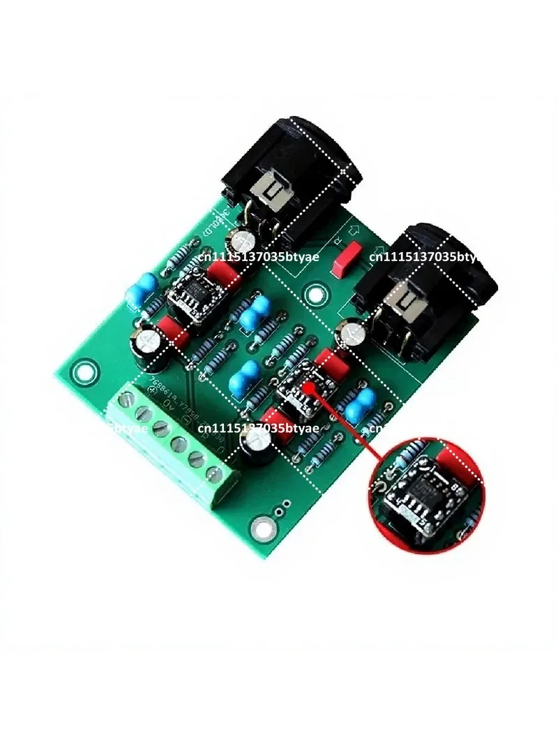 Dual Channel RCA to XLR Converter Board Unbalanced to Balanced Preamplifier Module Low Distortion High SNR Audio Adapter